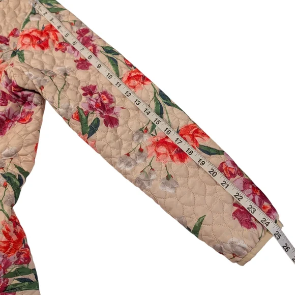Lands End Women’s Quilted Floral PrimaLoft Jacket Size Medium - Picture 10 of 10